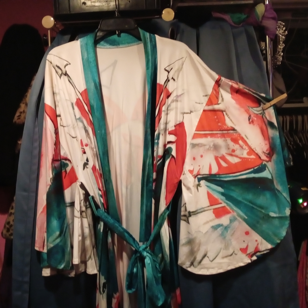 SOLD!!! Black Milk X lora zombie unicorn kimono - Picture 1 of 12